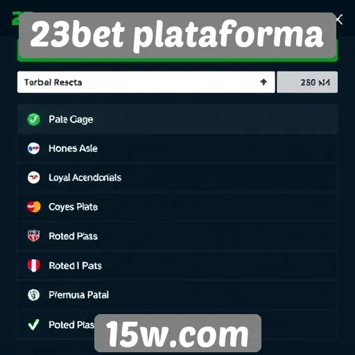Métodos de pagamento na plataforma 23bet